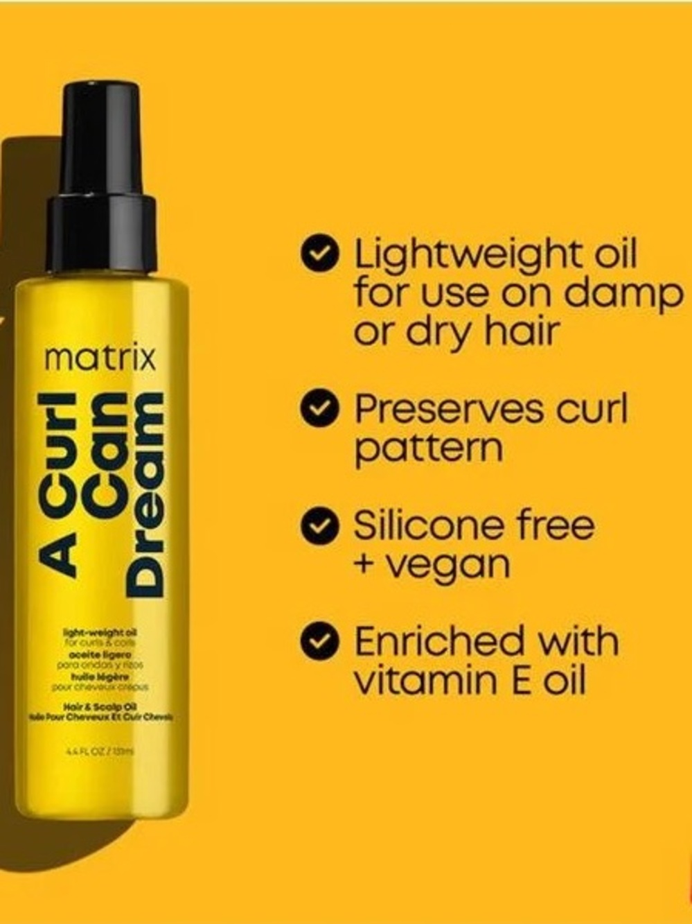 Matrix A Curl Can Dream Lightweight Hair & Scalp Oil 4.4oz